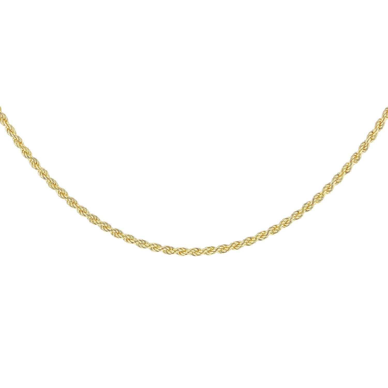 9K Yellow Gold High Finish Rope Chain 16 Inch 3.4 grams 6093061 3