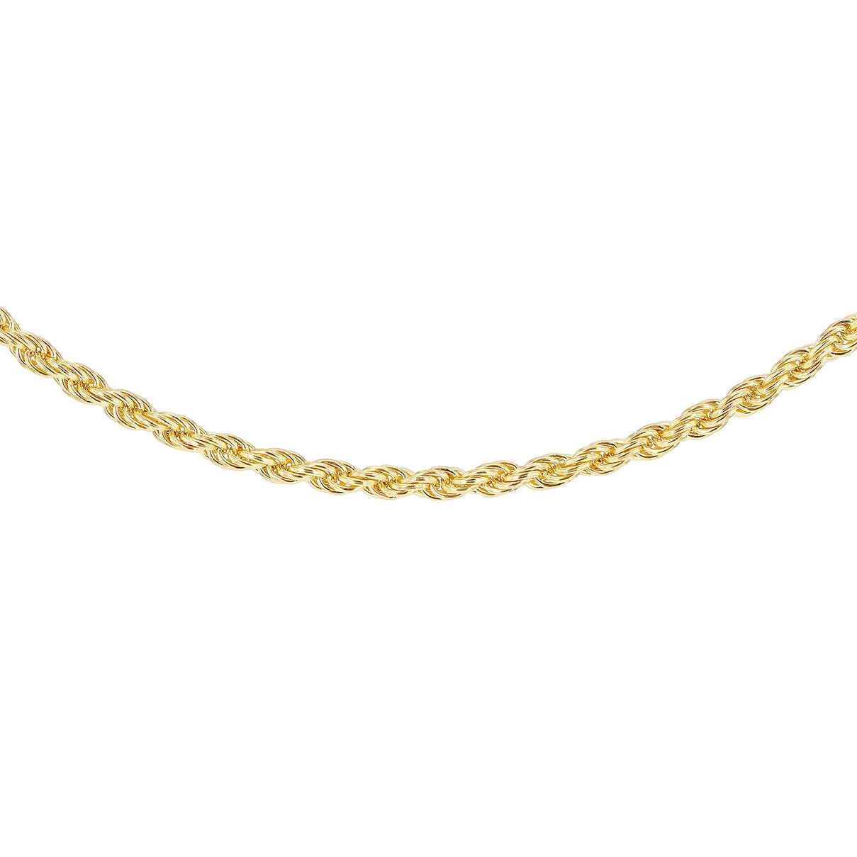 9K Yellow Gold High Finish Rope Chain 18 Inch 3.8 grams 6093074 0