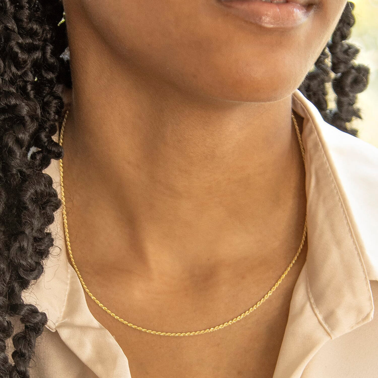 9K Yellow Gold High Finish Rope Chain 18 Inch 3.8 grams 6093074 1