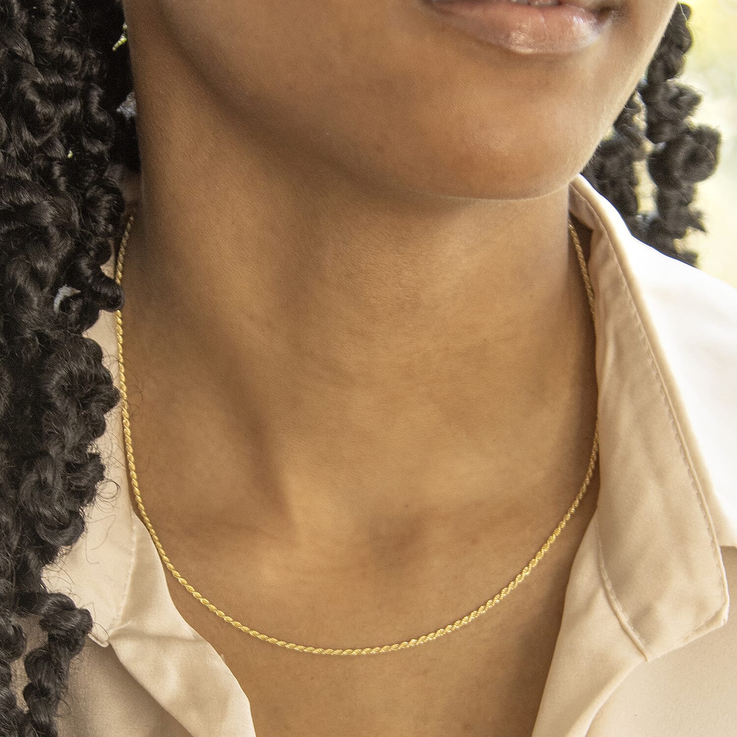 9K Yellow Gold High Finish Rope Chain 18 Inch 3.8 grams 6093074 1