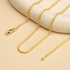 9K Yellow Gold High Finish Rope Chain 22 Inch, 4.6 grams