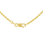 9K Yellow Gold High Finish Rope Chain 22 Inch, 4.6 grams