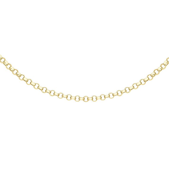 9K Yellow Gold High Finish Round Belcher Chain 18 Inch 2.6 grams 6093067 1