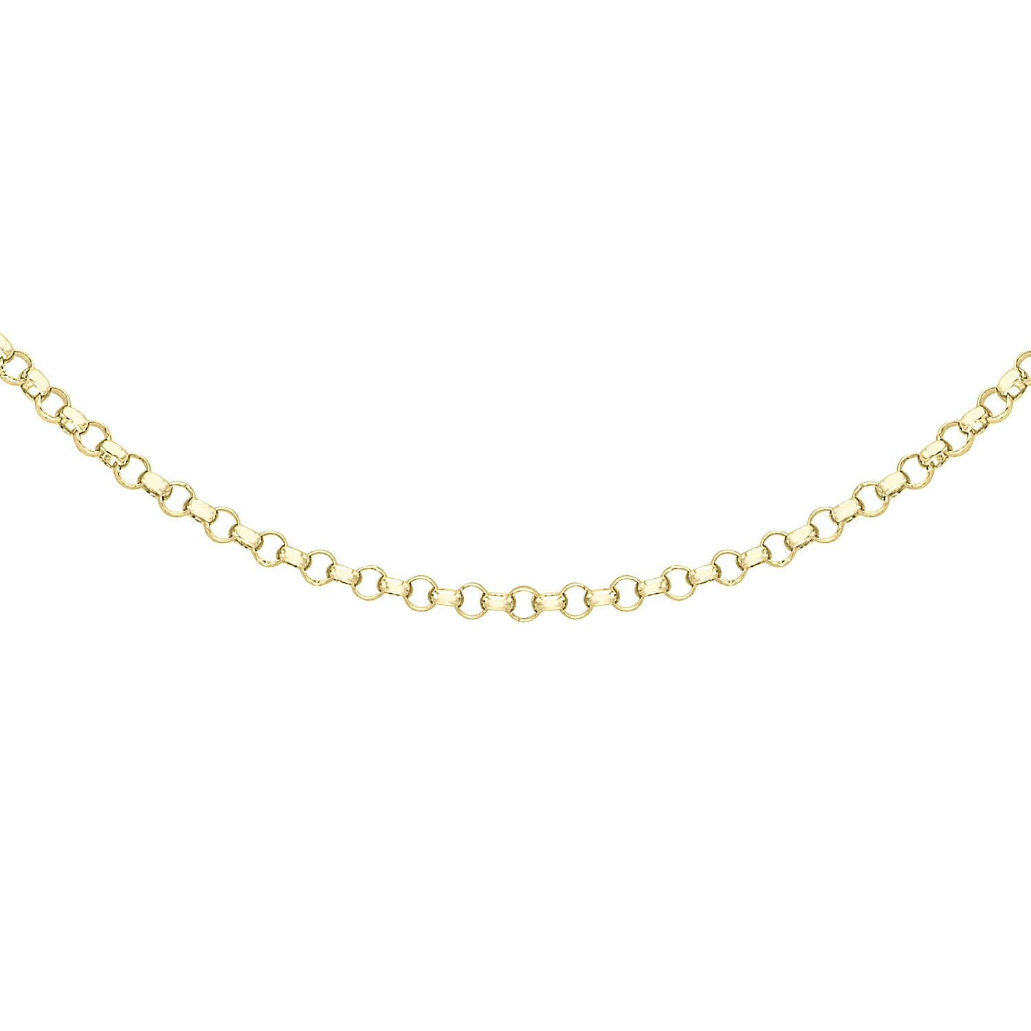 9K Yellow Gold High Finish Round Belcher Chain 20 Inch 2.9 grams 6093085 0