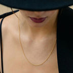 9K Yellow Gold High Finish Round Belcher Chain 20 Inch, 2.9 grams