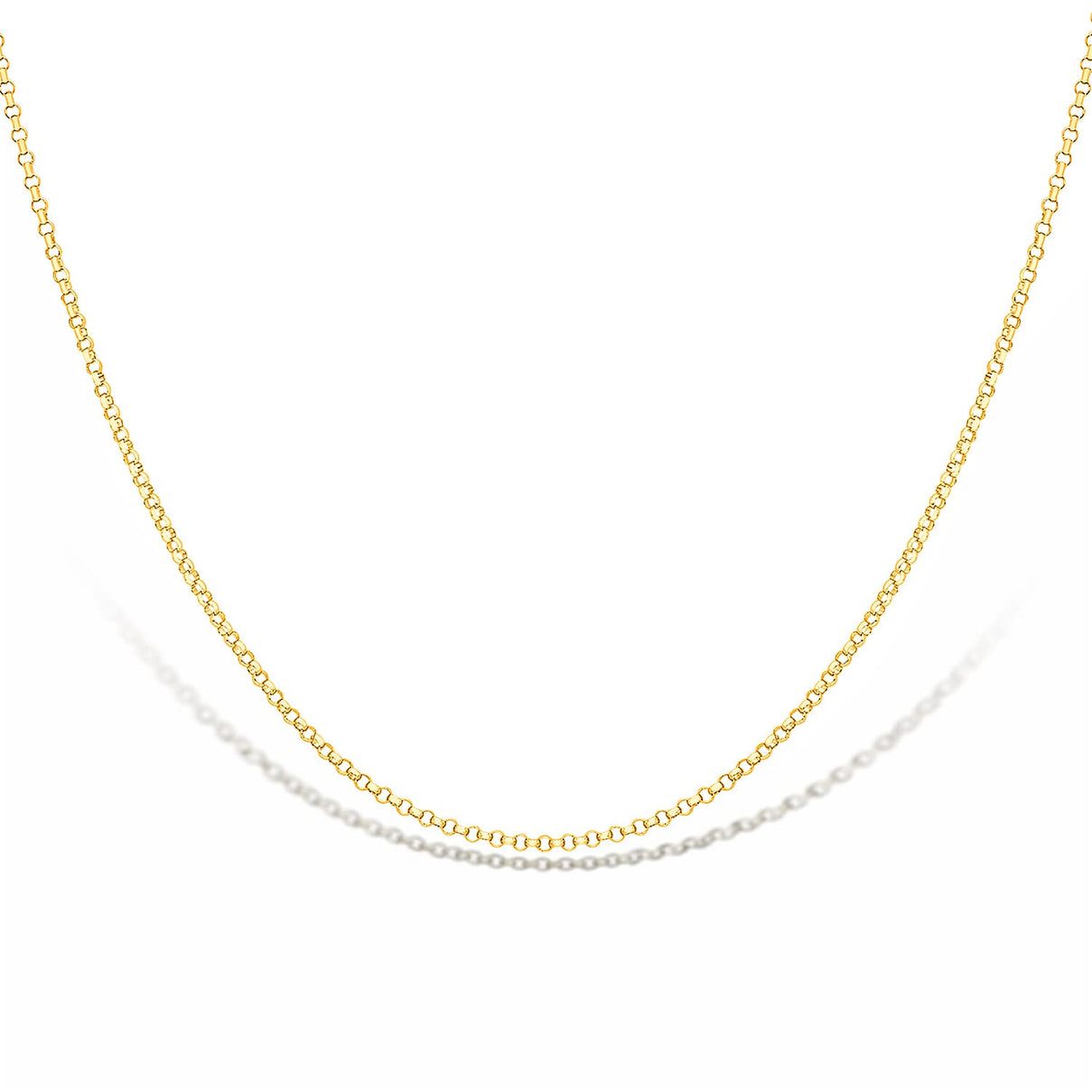 9K Yellow Gold High Finish Round Belcher Chain 20 Inch 2.9 grams 6093085 3