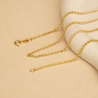 9K Yellow Gold High Finish Round Belcher Chain 20 Inch, 2.9 grams