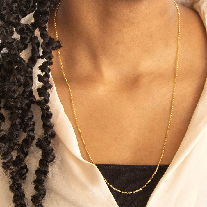 9K Yellow Gold High Finish Round Belcher Chain 24 Inch 3.5 grams 6093101 2