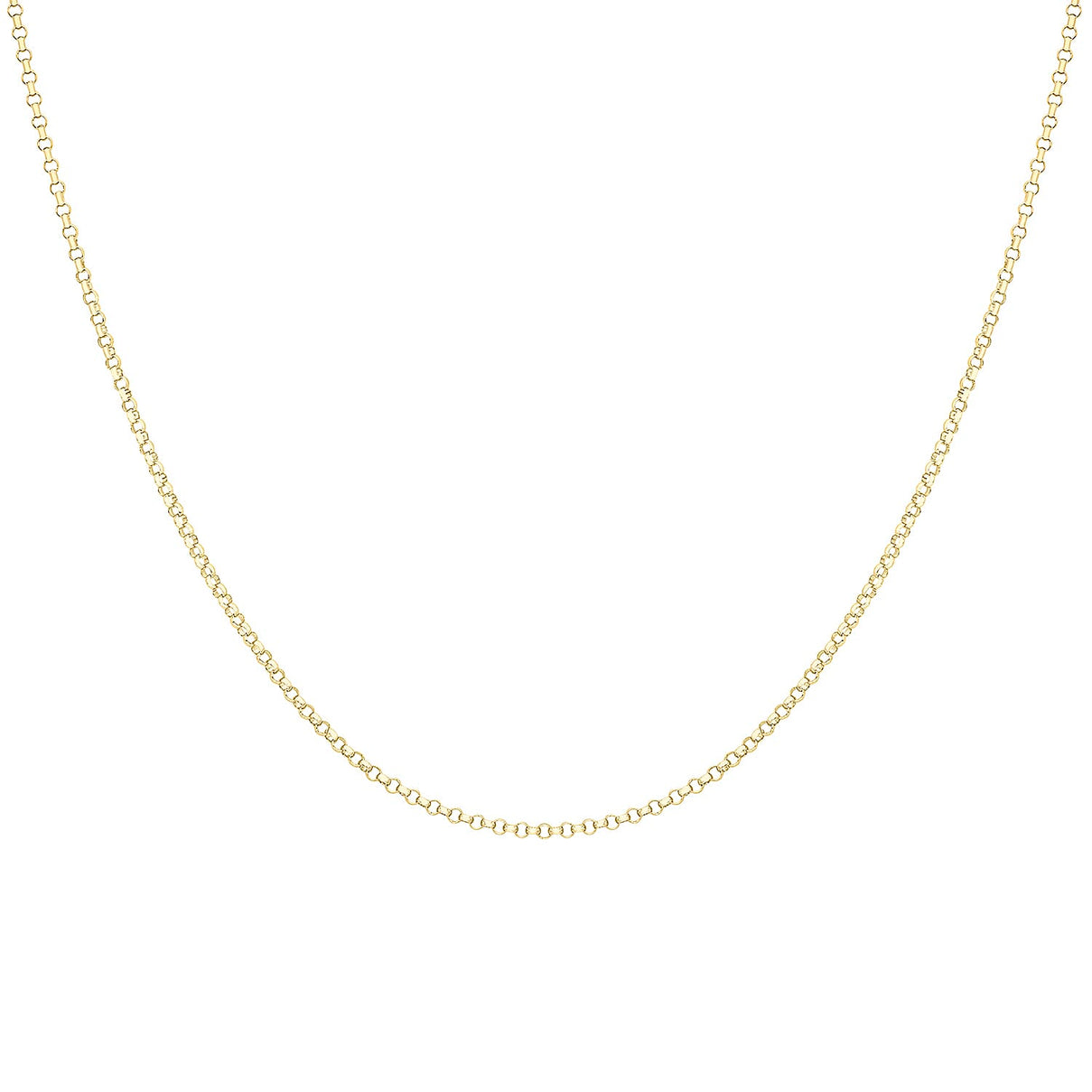 9K Yellow Gold High Finish Round Belcher Chain 24 Inch 3.5 grams 6093101 3