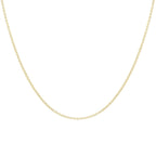 9K Yellow Gold High Finish Round Belcher Chain 24 Inch, 3.5 grams