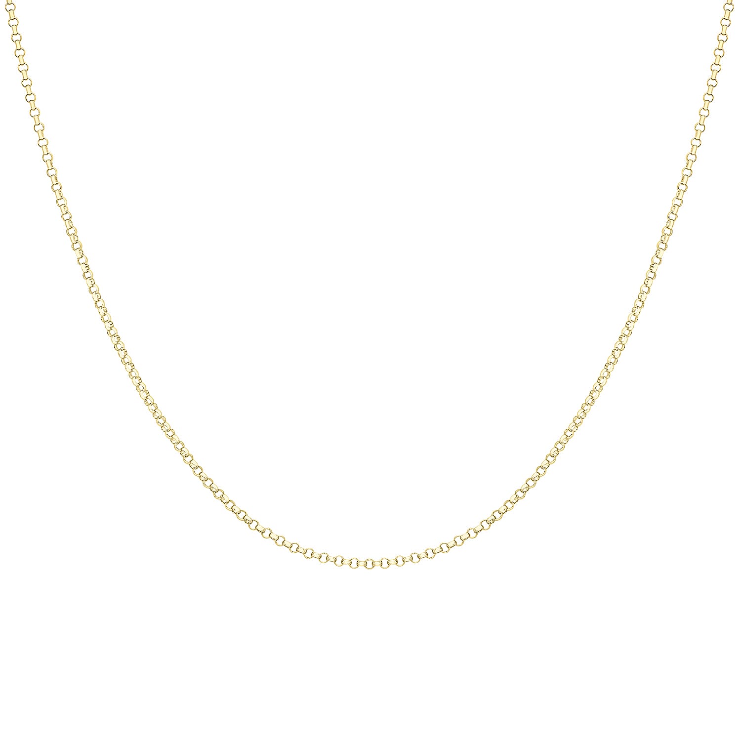 9K Yellow Gold High Finish Round Belcher Chain 24 Inch 3.5 grams 6093101 3