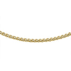 9K Yellow Gold High Finish Spiga Chain 16 Inch, 2.1 grams