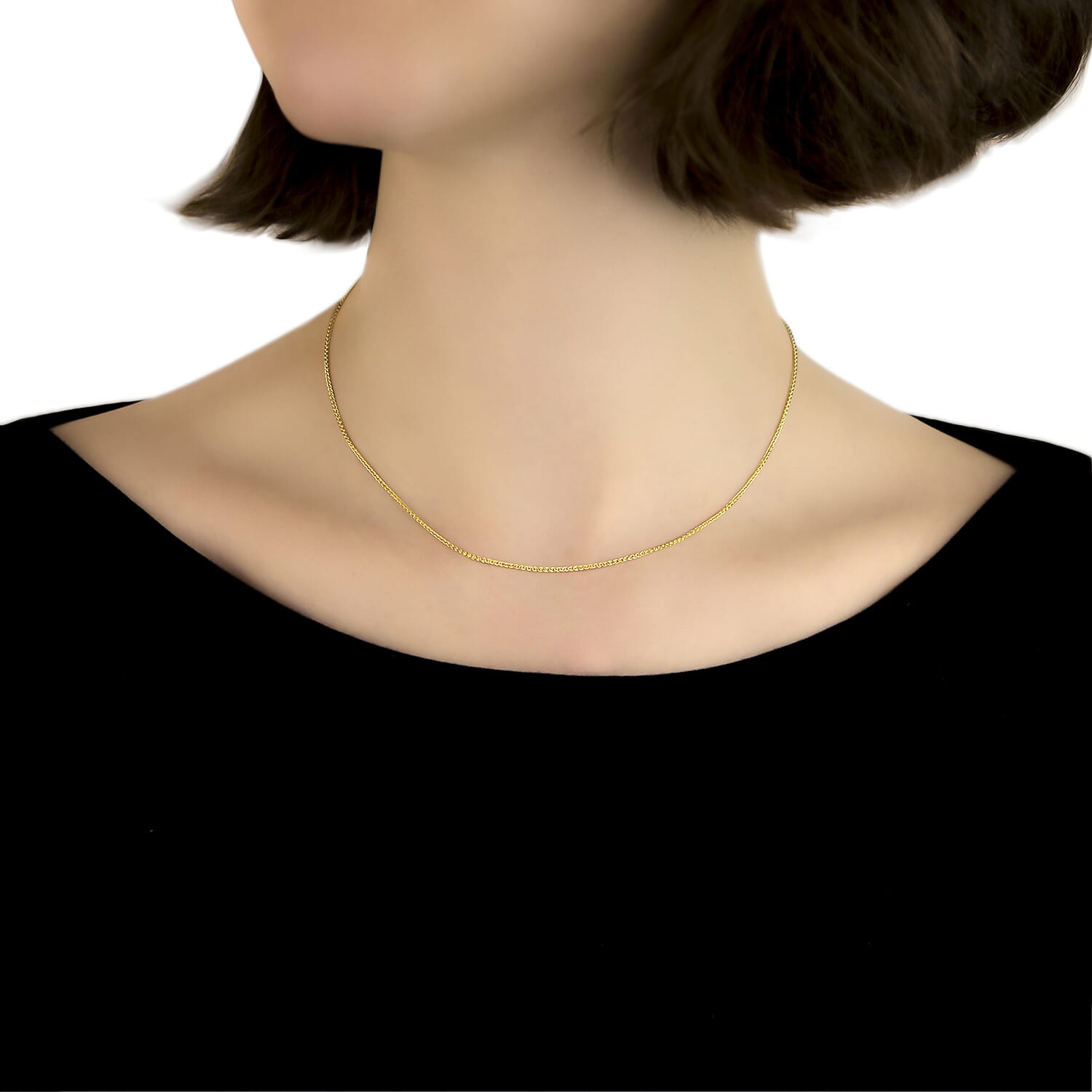 9K Yellow Gold High Finish Spiga Chain 16 Inch 2.1 grams 6093060 1