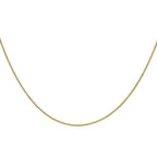 9K Yellow Gold High Finish Spiga Chain 16 Inch, 2.1 grams