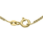 9K Yellow Gold High Finish Spiga Chain 16 Inch, 2.1 grams