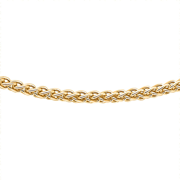 9K Yellow Gold High Finish Spiga Chain 18 Inch 2.4 grams 6093073 1