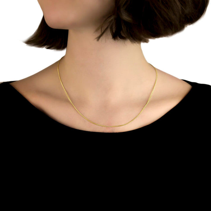 9K Yellow Gold High Finish Spiga Chain 18 Inch 2.4 grams 6093073 2