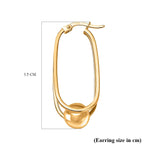 9K Yellow Gold Hinged Hoop Earrings