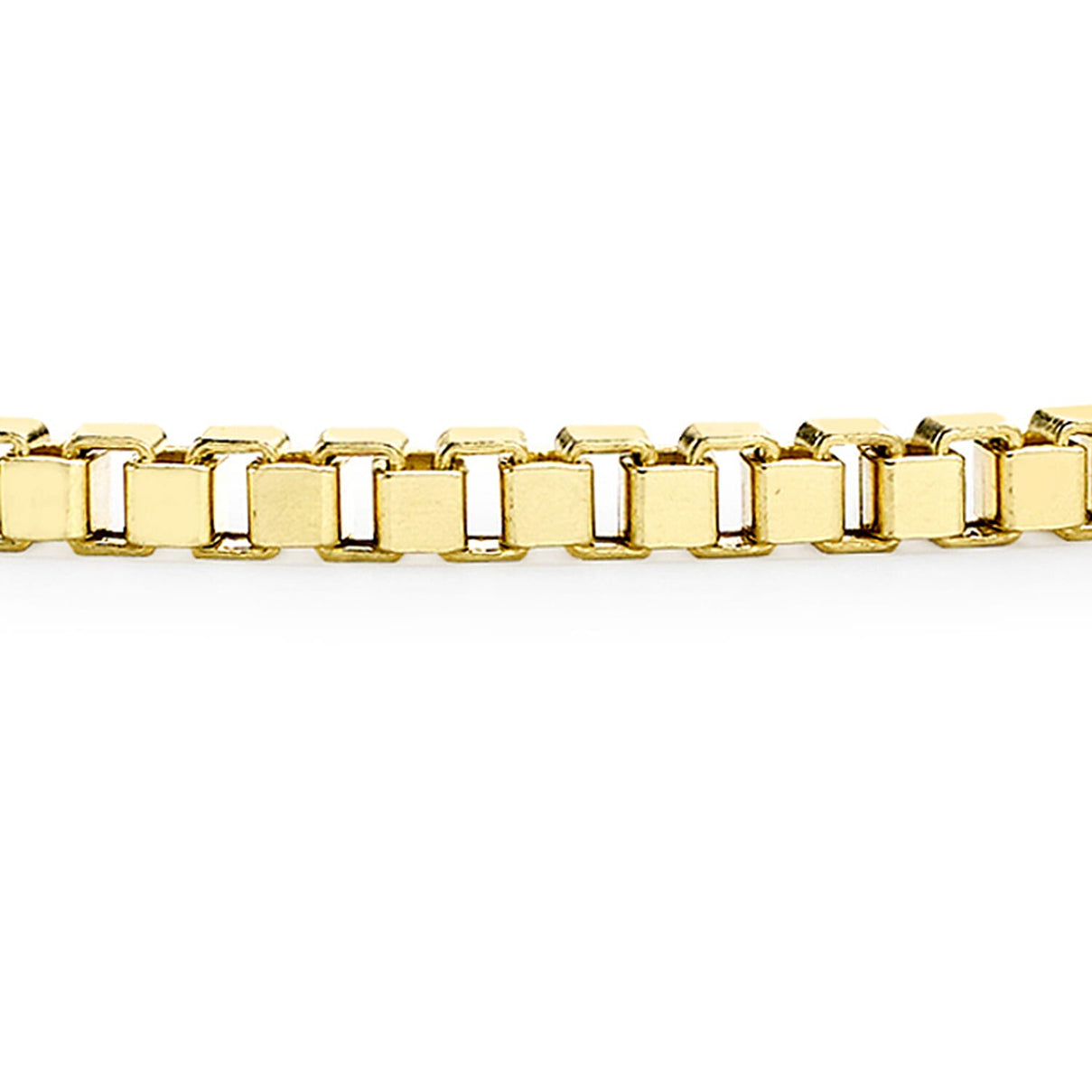 9K Yellow Gold Hollow Box Bracelet 7.5 Inch 7193421 1