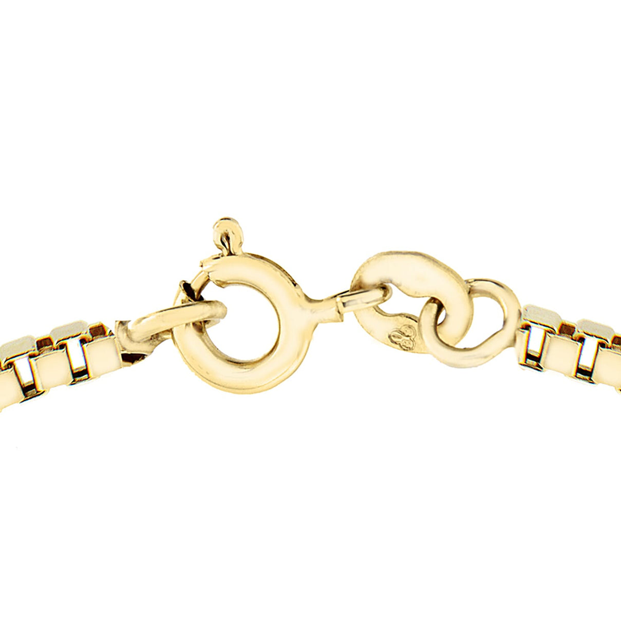 9K Yellow Gold Hollow Box Bracelet 7.5 Inch 7193421 3