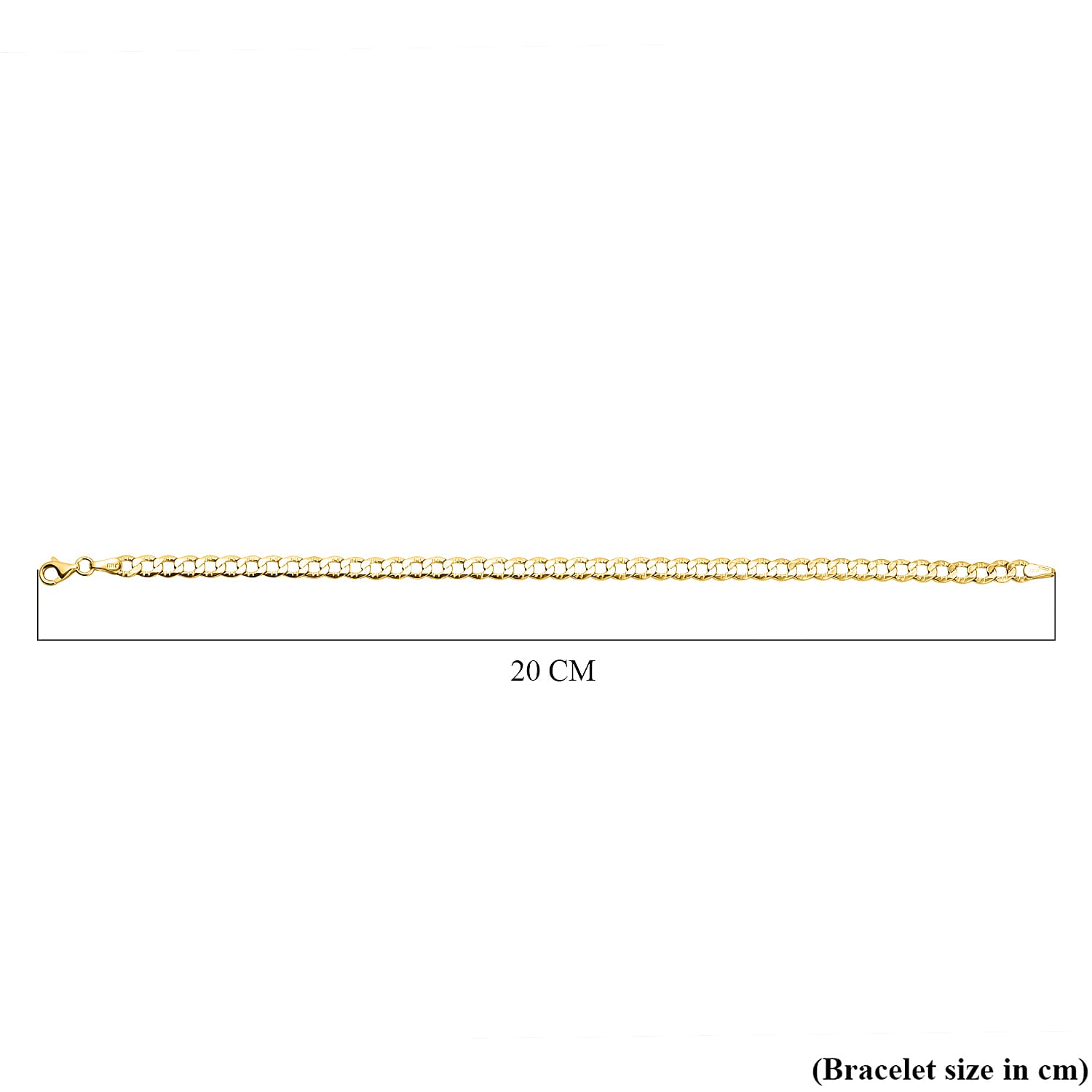9K Yellow Gold Hollow Curb Bracelet Size - 7.5 inches 8898489 4