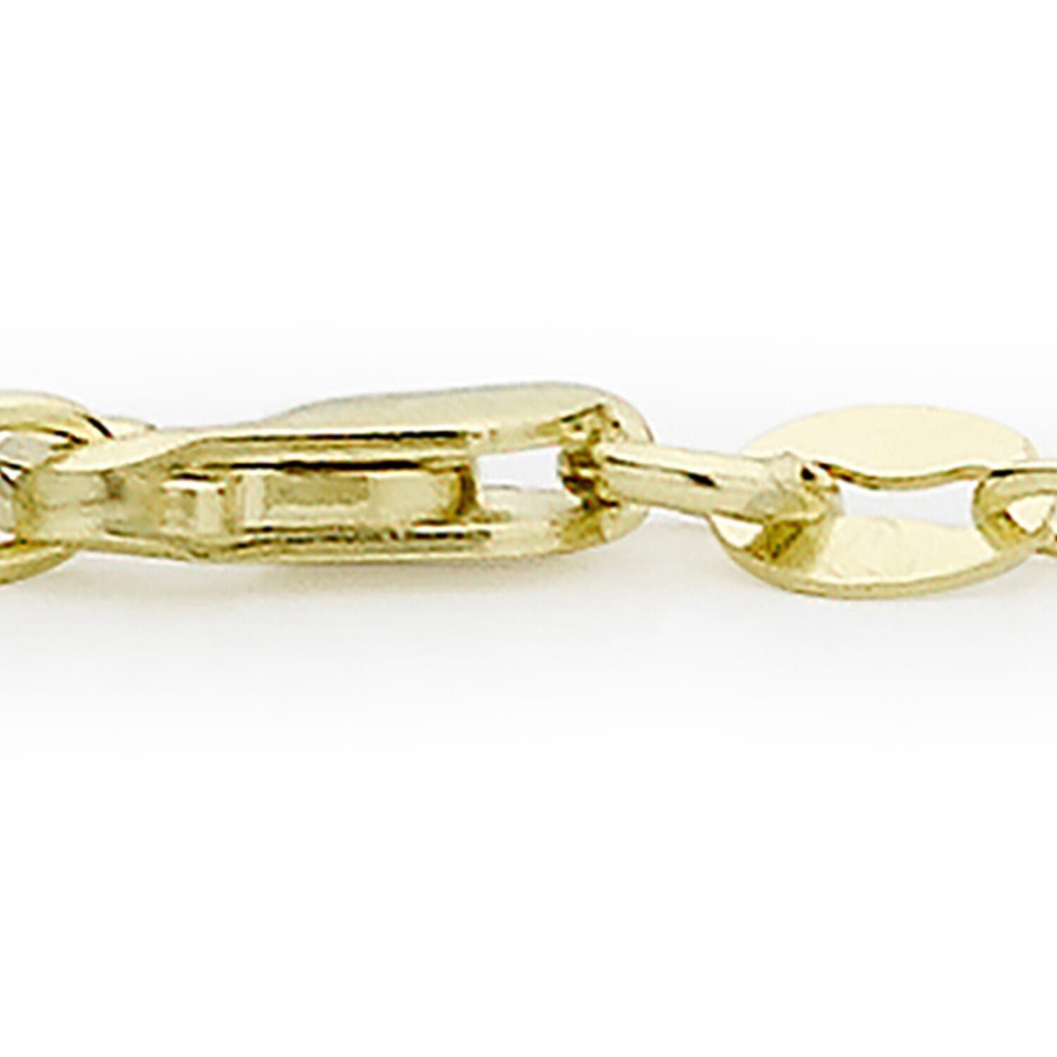9K Yellow Gold Hollow Rope Chain Bracelet 7 Inch 7193086 2