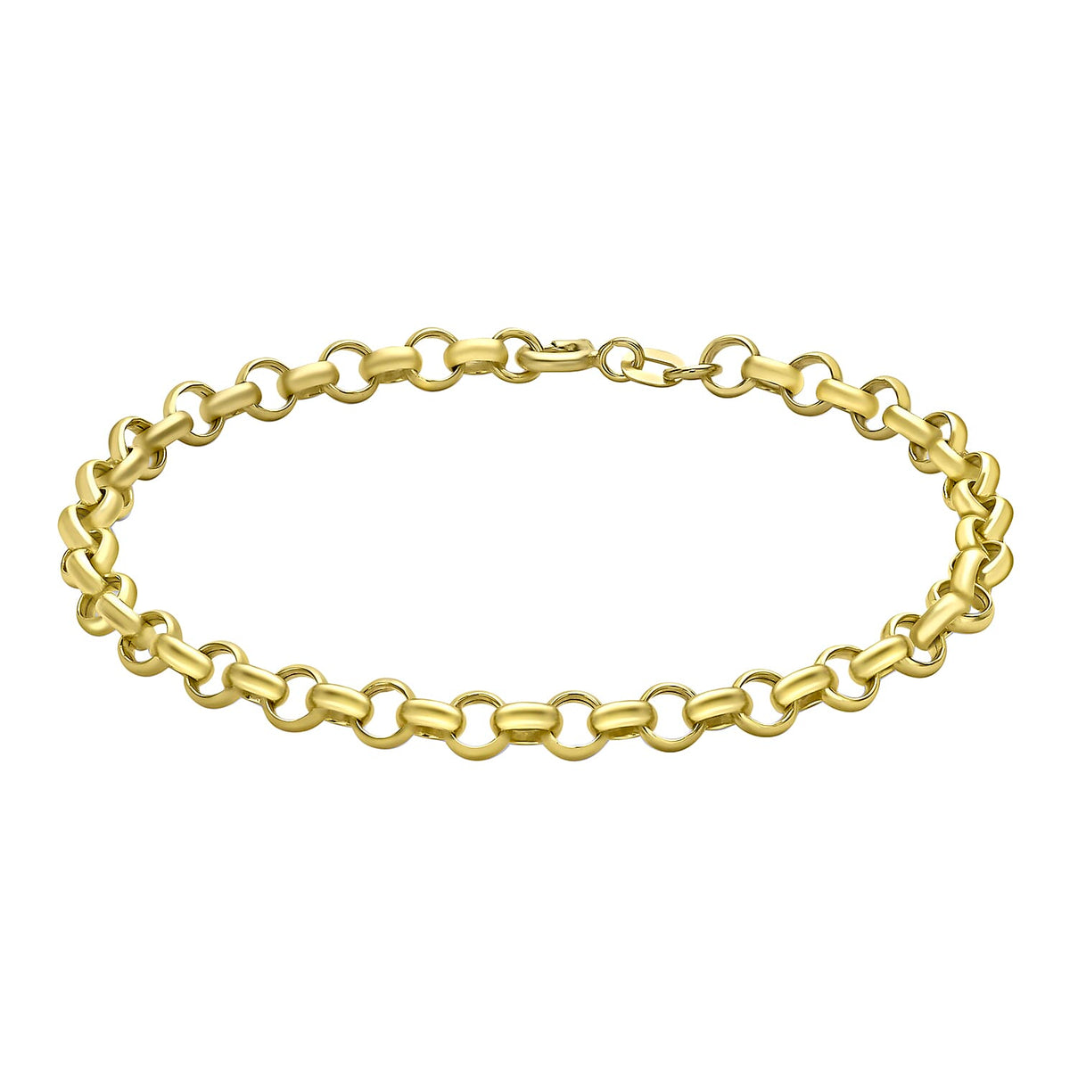 9K Yellow Gold Hollow Round Belcher Bracelet 7 Inch 2.6 grams 6093020 0