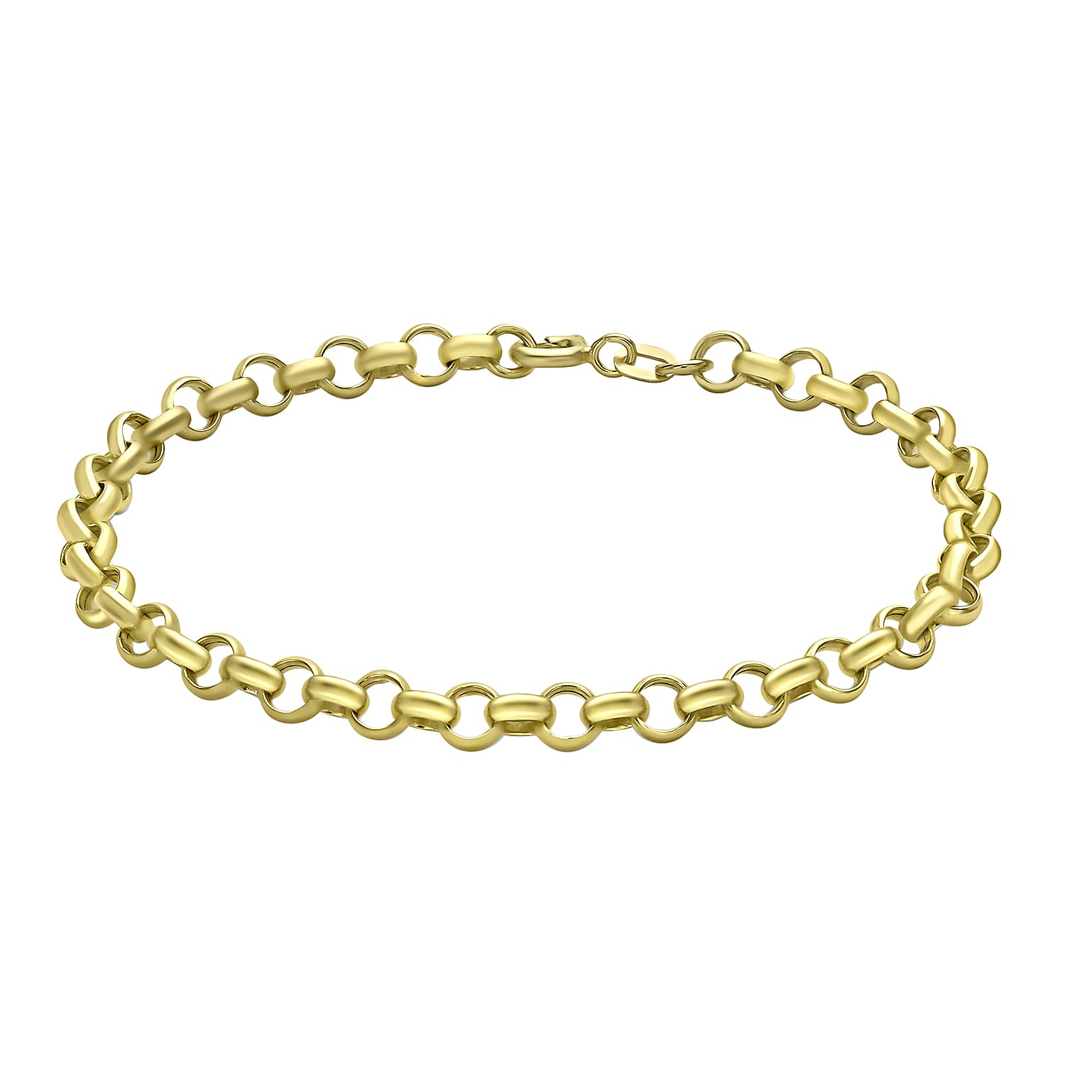 9K Yellow Gold Hollow Round Belcher Bracelet 7 Inch 2.6 grams 6093020 0