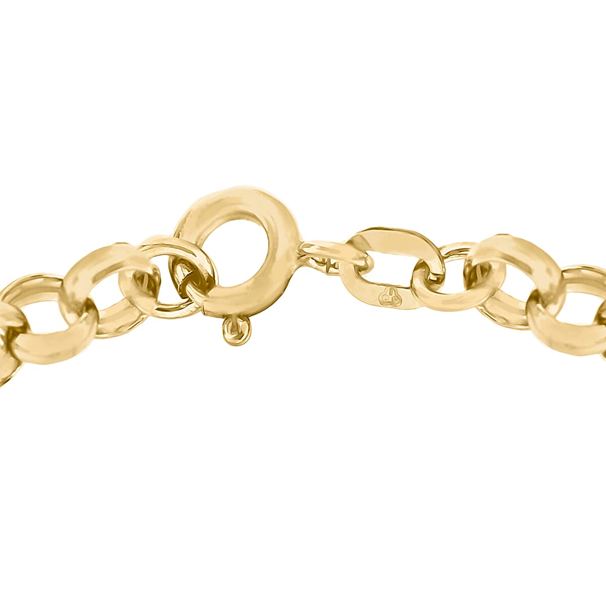 9K Yellow Gold Hollow Round Belcher Bracelet 7 Inch 2.6 grams 6093020 2