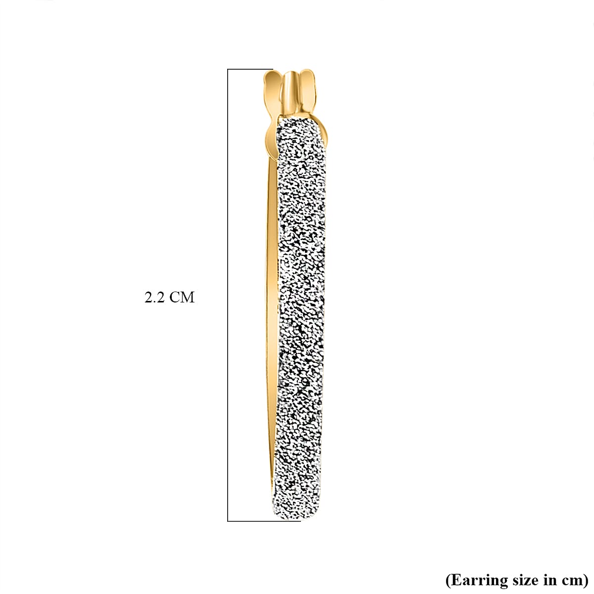 9K Yellow Gold Hoop Earrings With Clasp 8735173 4