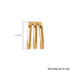 Vicenza Exclusive - 9K Yellow Gold Hoop Earrings