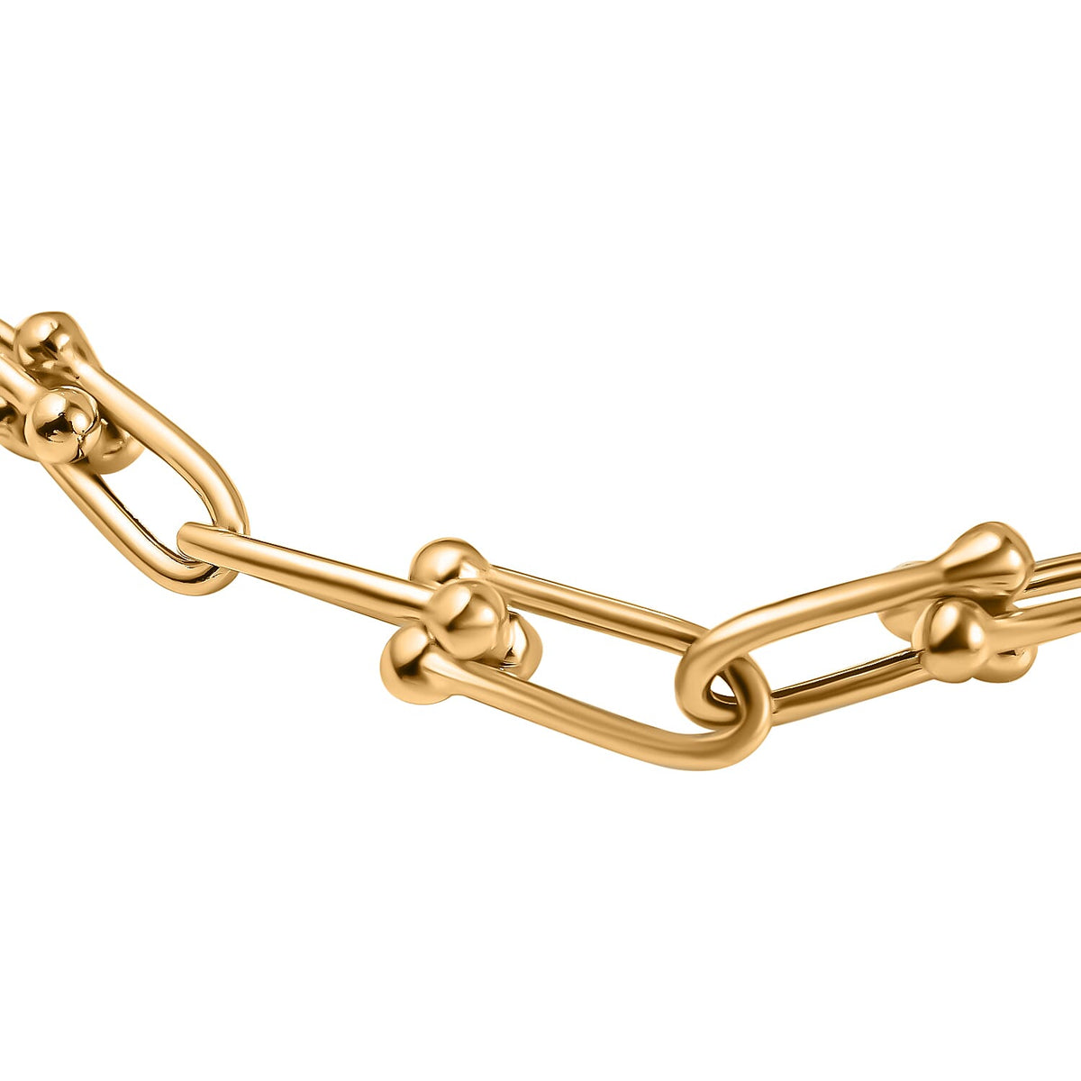 RACHEL GALLEY- 9K Yellow Gold Horseshoe Link Bracelet With Lobster Clasp (Size - 8) 7.90 gram 7676422 3