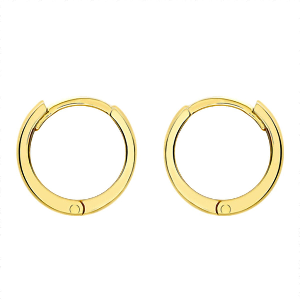 9K Yellow Gold Huggy Hoop Earring