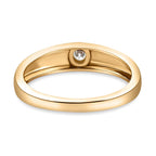 9K Yellow Gold Diamond Band Ring
