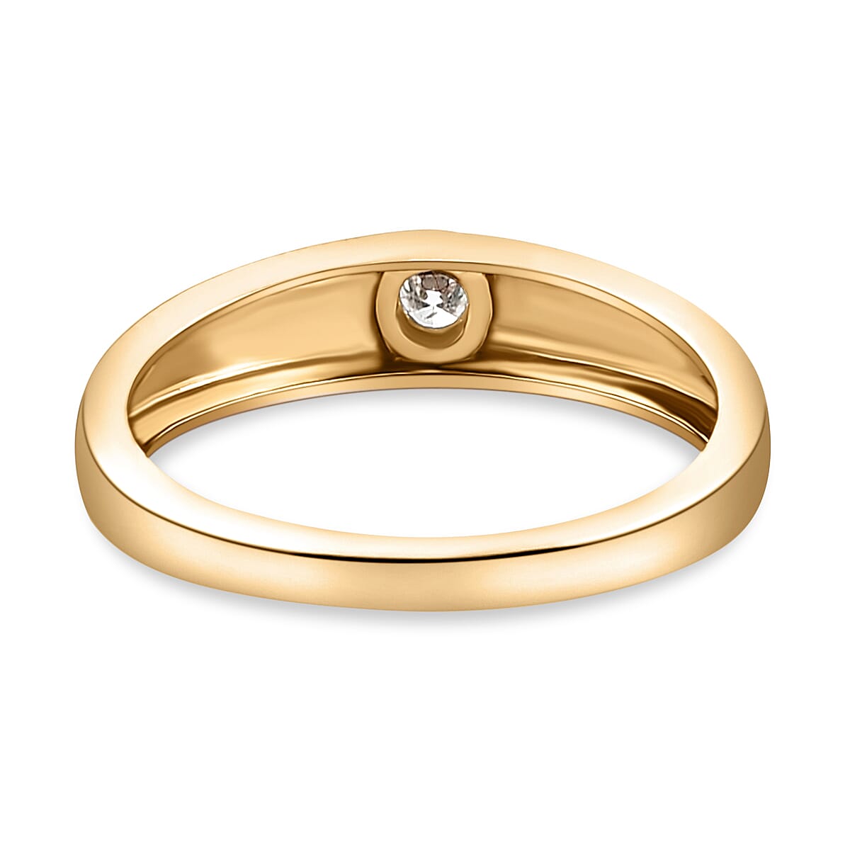 9K Yellow Gold I3-G-H Diamond Band Ring 8847237 5