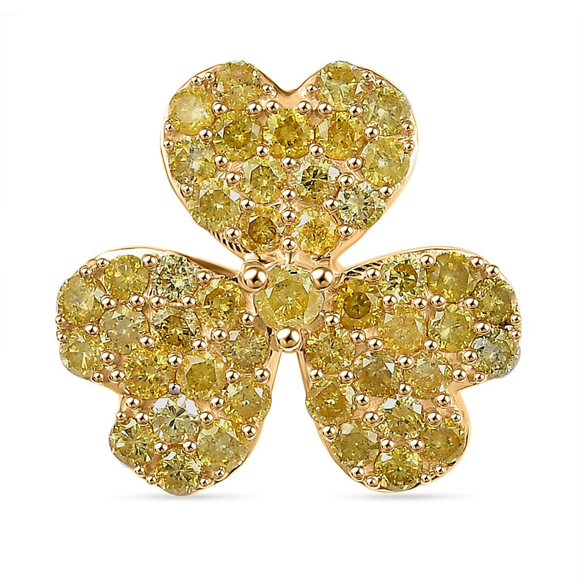 9K Yellow Gold SGL Certified Natural Yellow Diamond Pendant 1.00 Ct. 8093505 0
