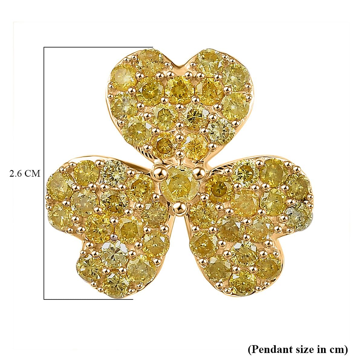 9K Yellow Gold SGL Certified Natural Yellow Diamond Pendant 1.00 Ct. 8093505 6