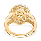 One Time Deal - 9K Yellow Gold I3 Natural Yellow Diamond & I3 G-H White Diamond SGL Certified Ring 1.50 Ct.