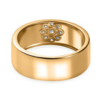 9K Yellow Gold SGL Certified Diamond Band Ring