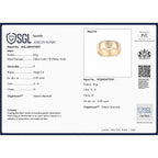 9K Yellow Gold SGL Certified Diamond Band Ring