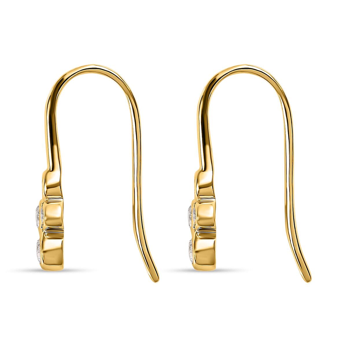 9K Yellow Gold SGL Certified Diamond Earrings 0.25 Ct. 7561587 4