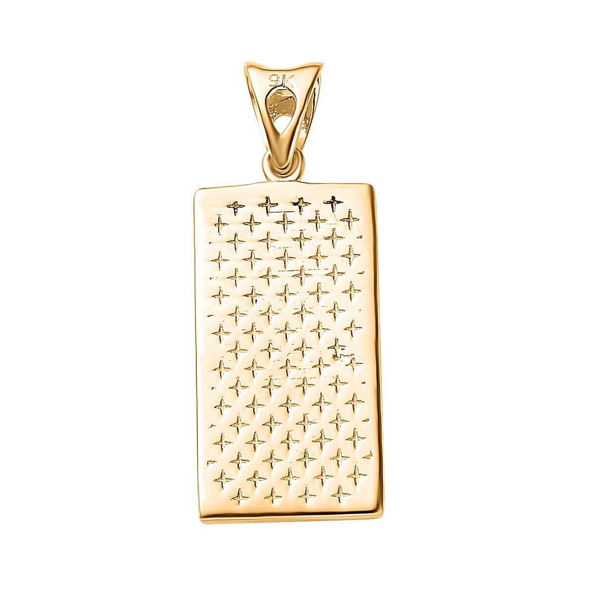 NY Closeout  - 9K Yellow Gold &amp; Diamond SGL Certified Cross Pendant 7659044 4