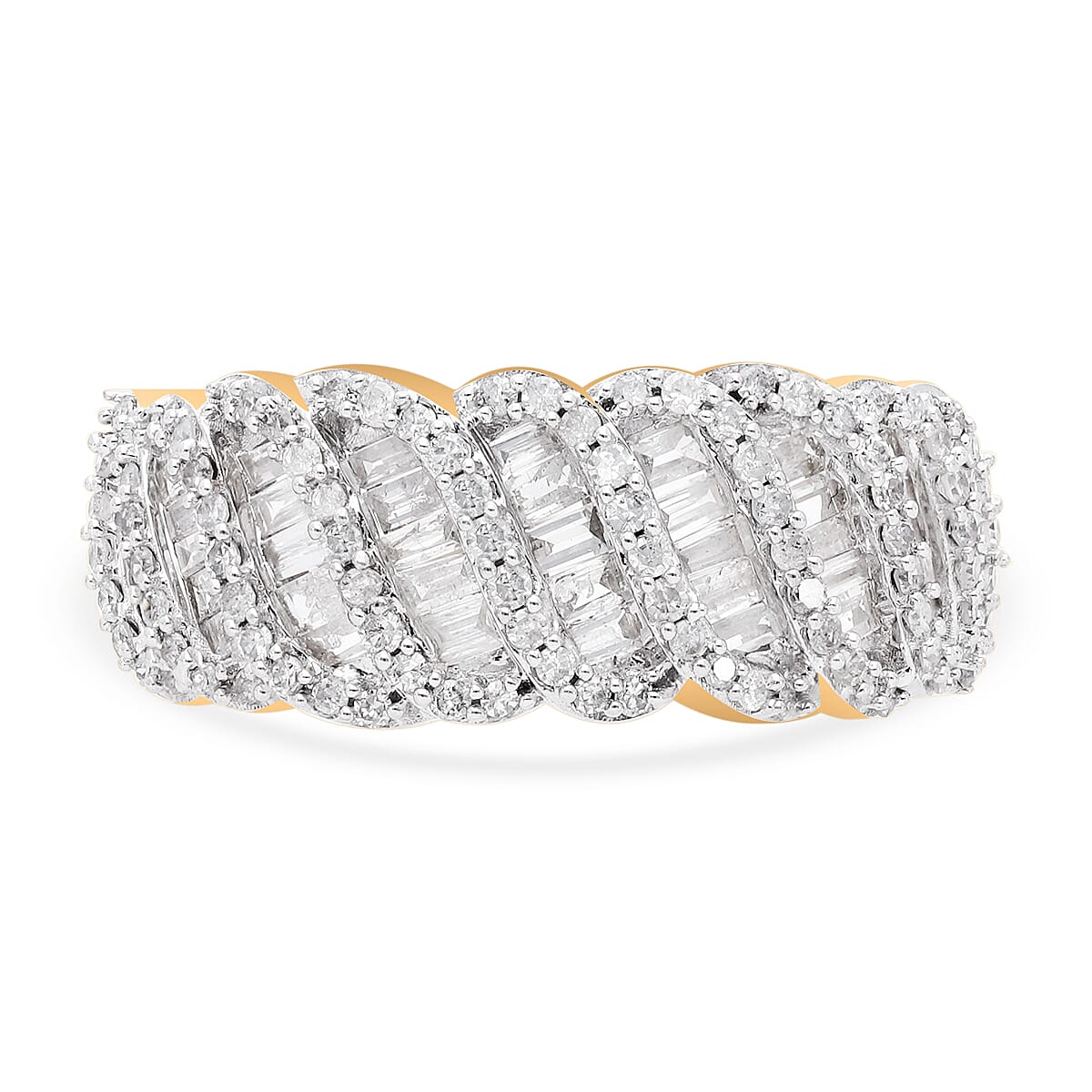 One Time Deal- 9K Yellow Gold Diamond (G-H) Ring 1.00 Ct 7725441 0