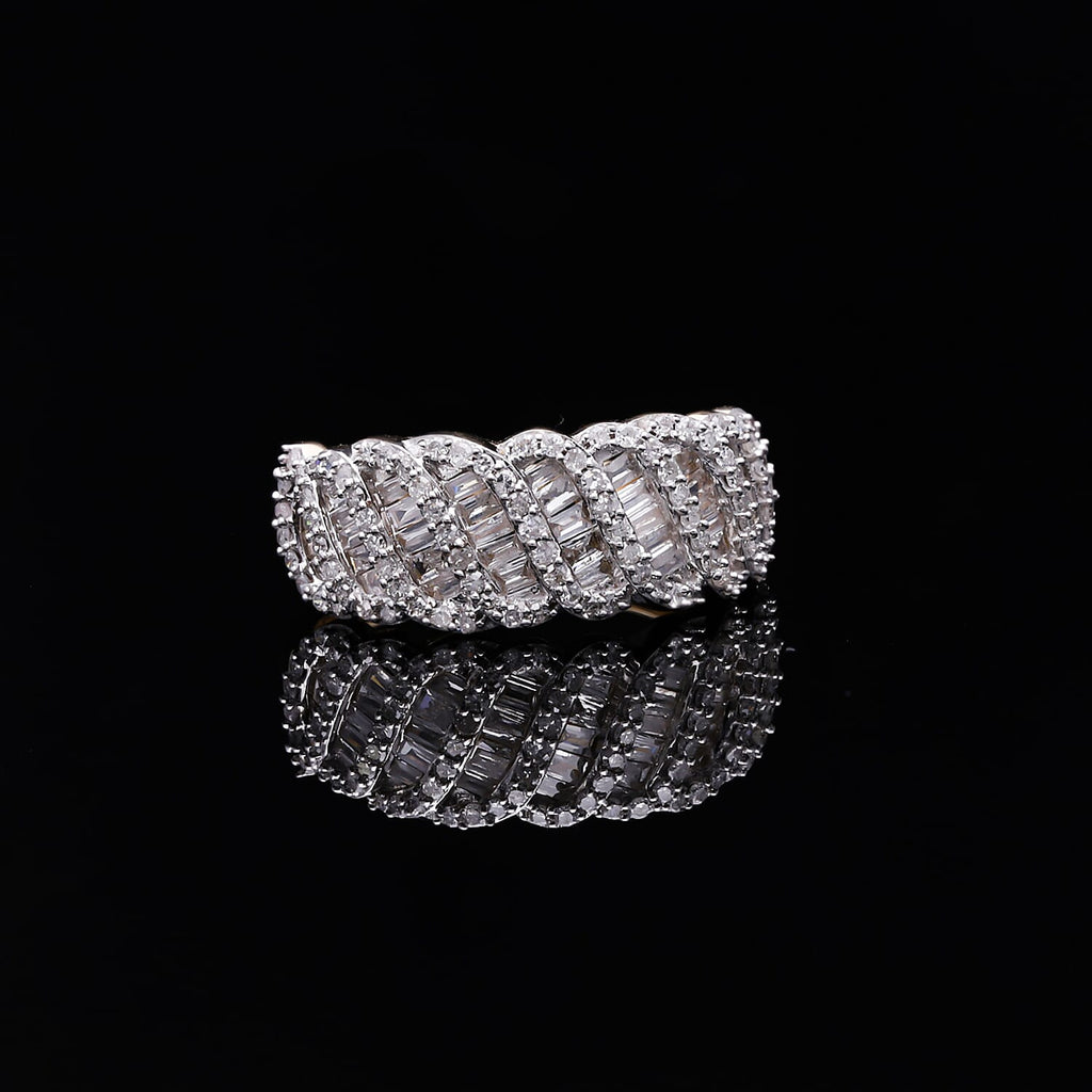 One Time Deal- 9K Yellow Gold Diamond (G-H) Ring 1.00 Ct