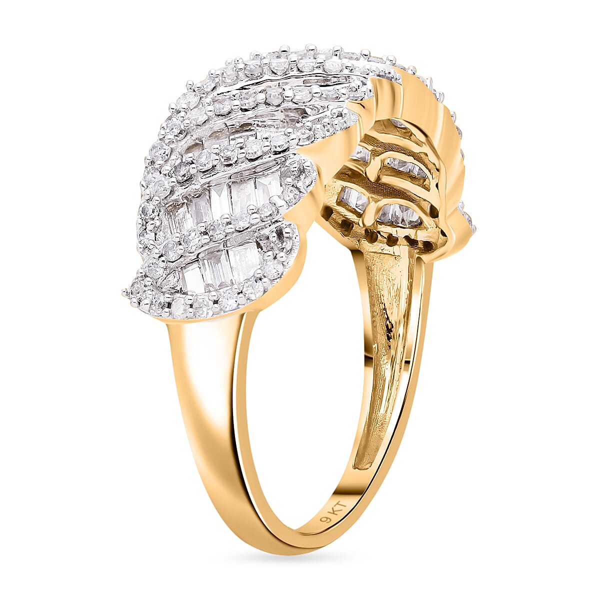 One Time Deal- 9K Yellow Gold Diamond (G-H) Ring 1.00 Ct 7725441 3