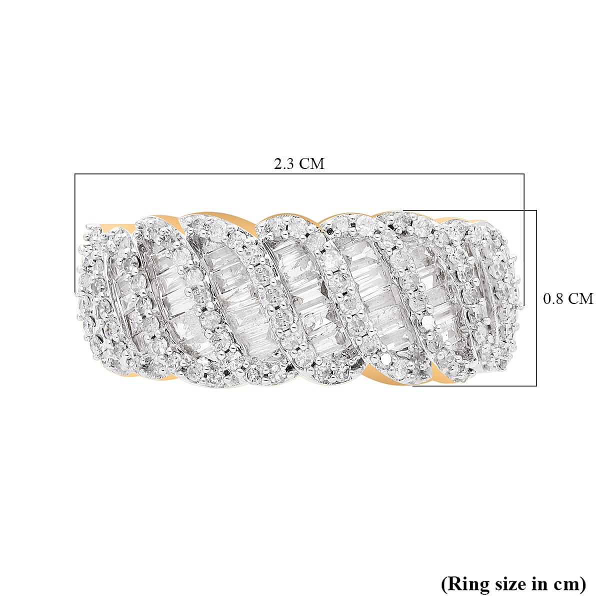 One Time Deal- 9K Yellow Gold Diamond (G-H) Ring 1.00 Ct 7725441 5