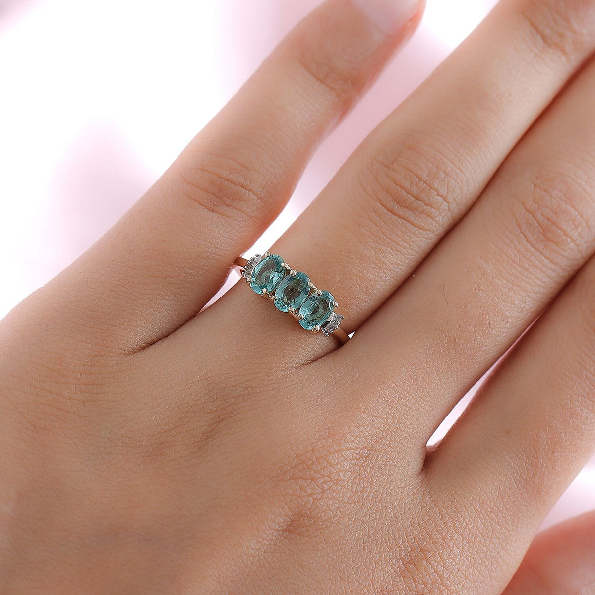 9K Yellow Gold Kagem Zambian Emerald and Diamond Ring 1.26 Ct. 7013290 3
