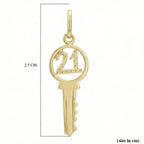 9K Yellow Gold  Pendant,  Gold Wt. 0.62 Gms
