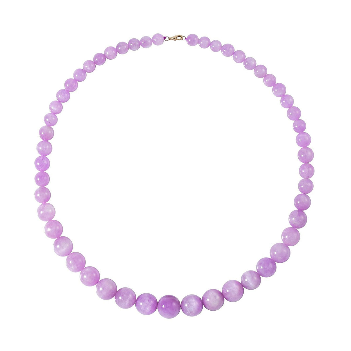 9K Yellow Gold AAA Kunzite Beads Necklace (Size - 20) 434.25 Ct. 7556821 0