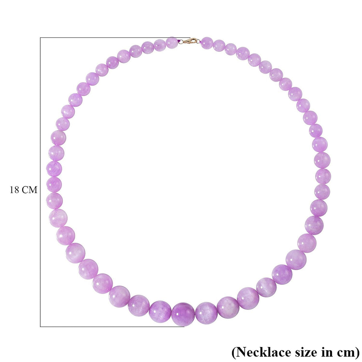 9K Yellow Gold AAA Kunzite Beads Necklace (Size - 20) 434.25 Ct. 7556821 4